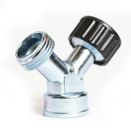 Thrifco Plumbing Siamese Hose 'Y' Fitting with Cap 4400310